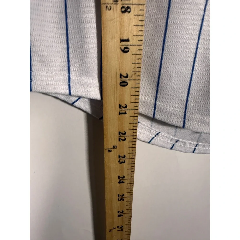Nike Chicago Cubs Pinstripe Baseball Jersey Kids Small 8 Gioia 5 White Blue